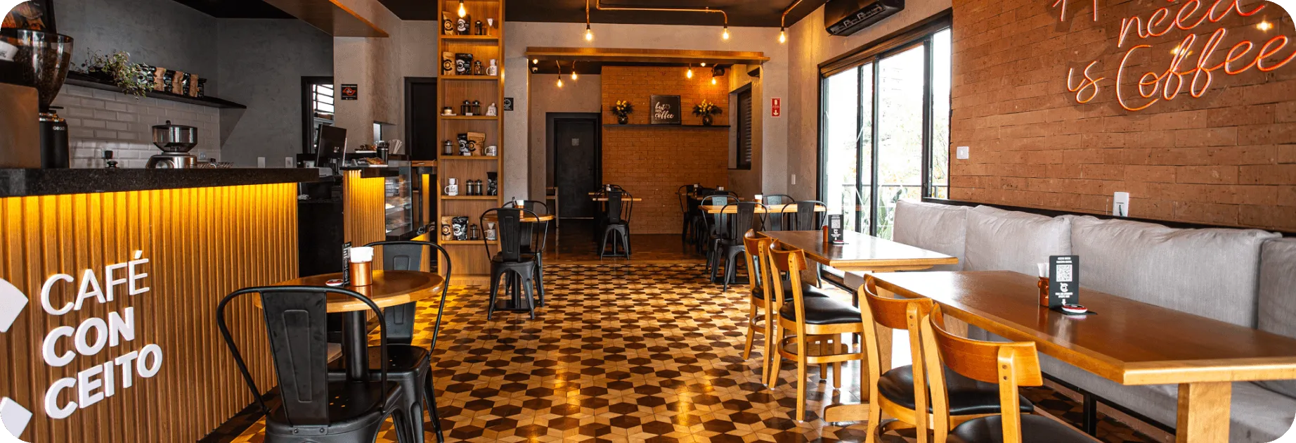 Café Conceito — Interior da Cafeteria